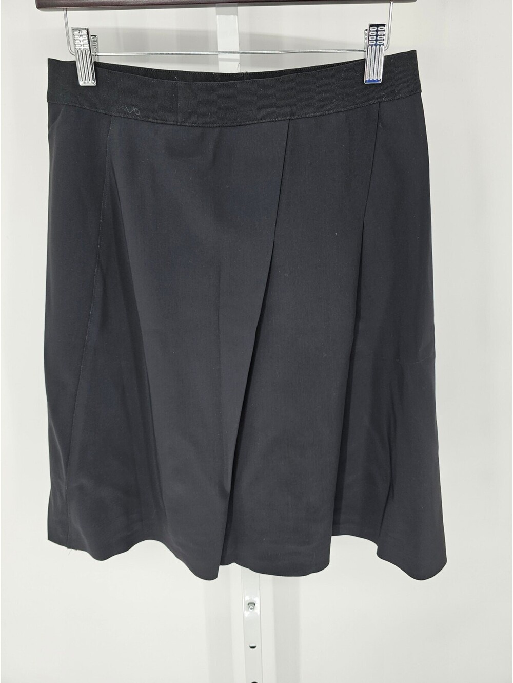 Elie Tahari Womens Sz 6 Midi Length Classic A Line Skirt Solid Black